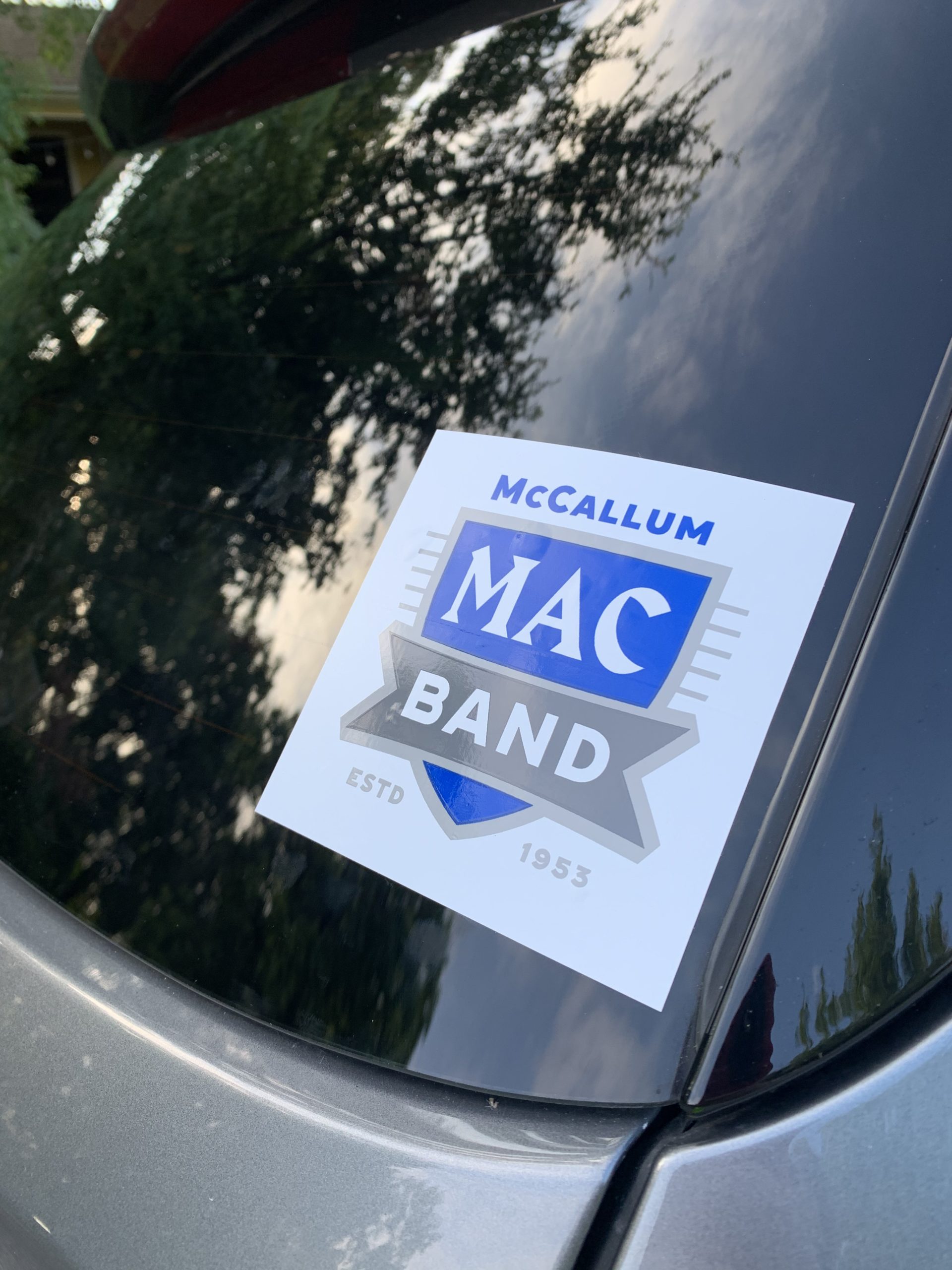 Mac band bumper sticker
