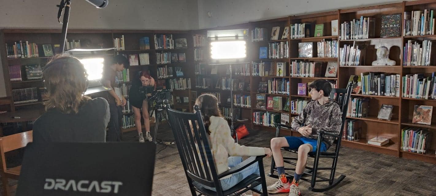 library filming