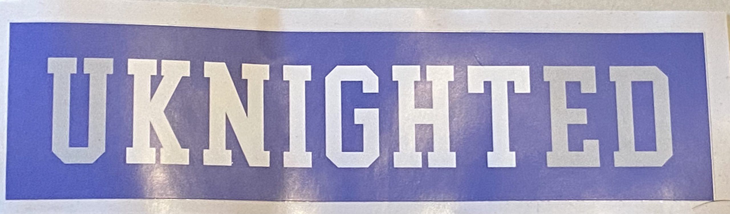 unknightedsticker Uknighted sticker